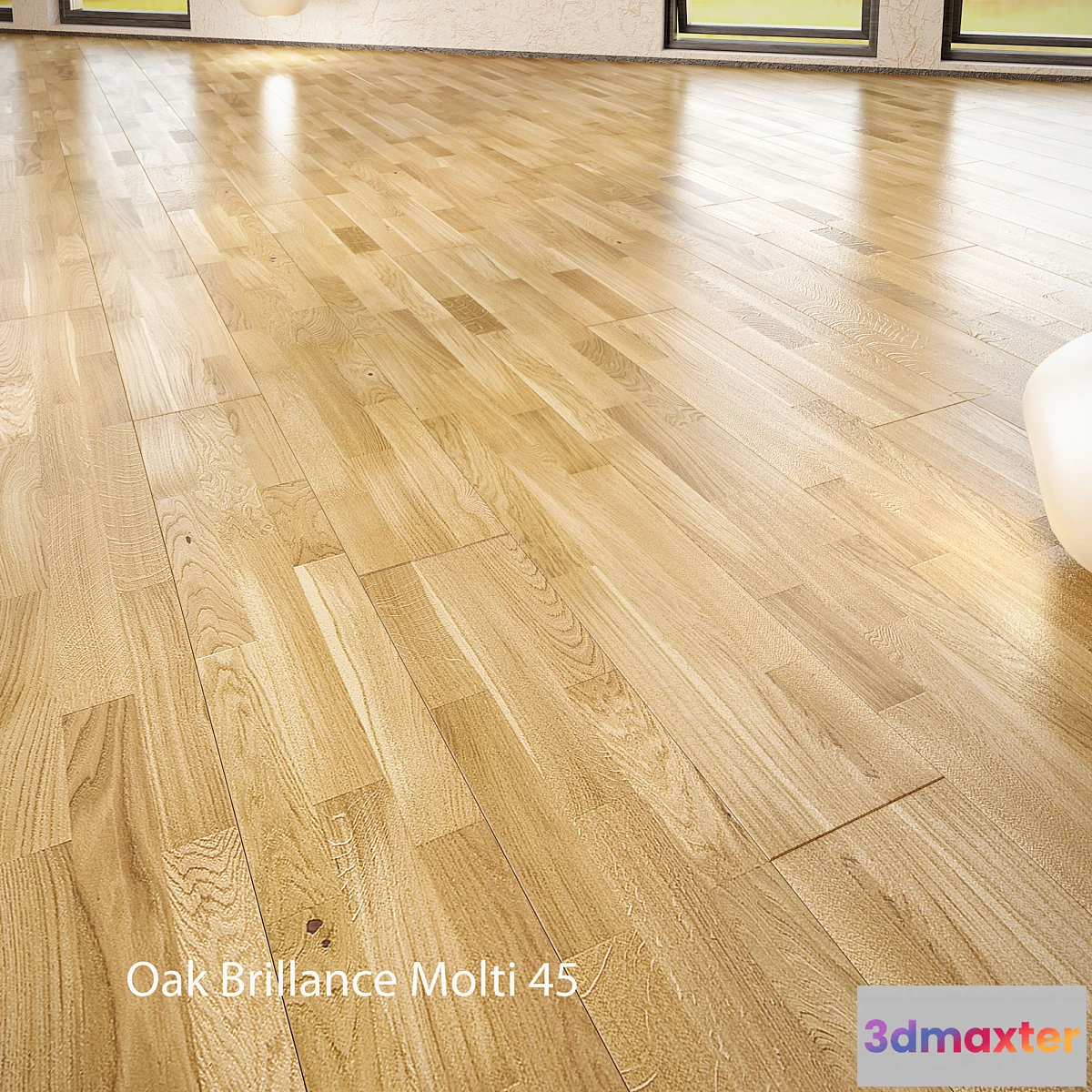 1393050 - Barlinek Floorboard - Decor Line - Oak Brillance Molti 3D Max