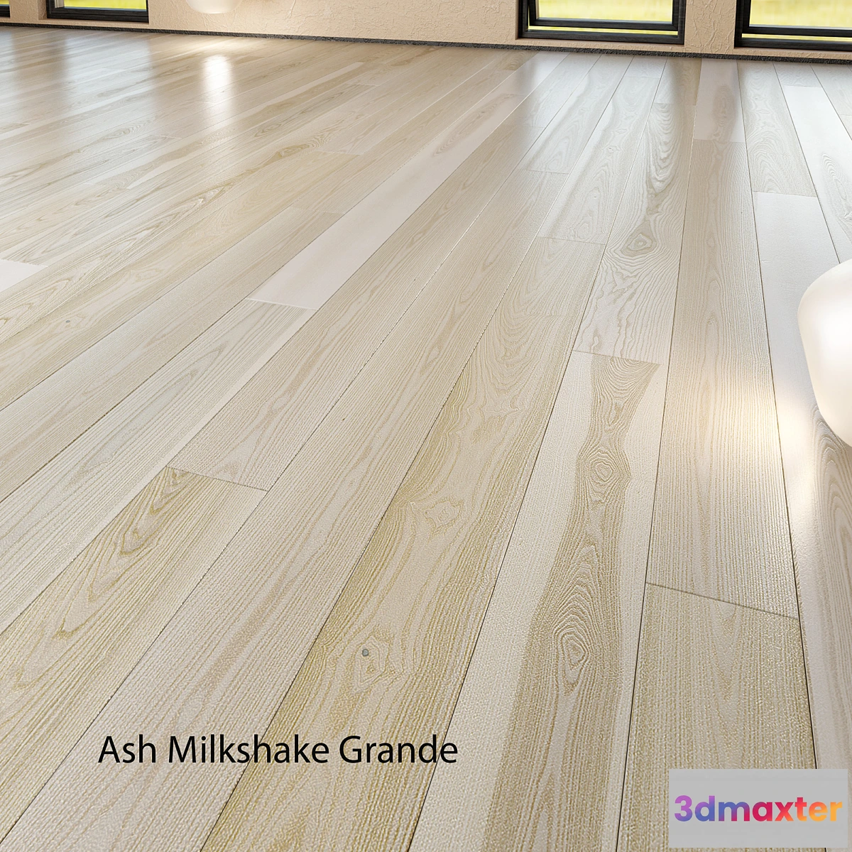 1393162 - Barlinek Floorboard - Pure Line - Ash Milkshake Grande 3D Max