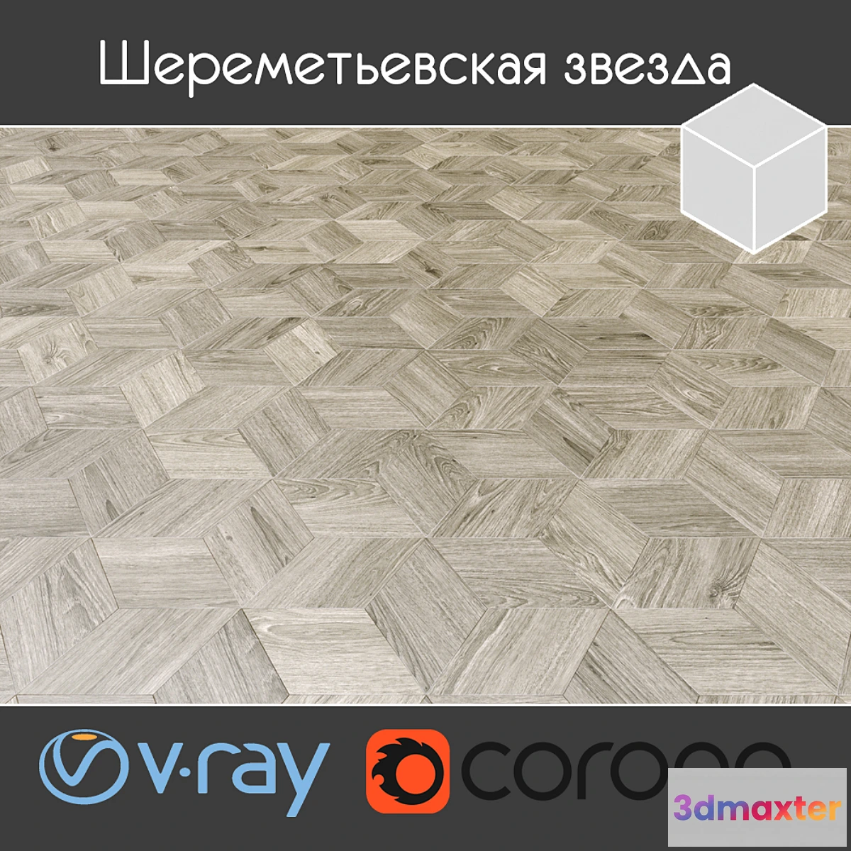 1395120 - Parquet Sheremetyevo star 1-2 3D Max