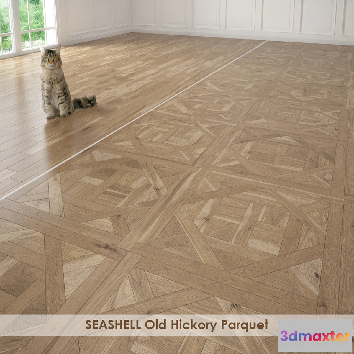 1404560 - SEASHELL Old Hickory Parquet 3D Max