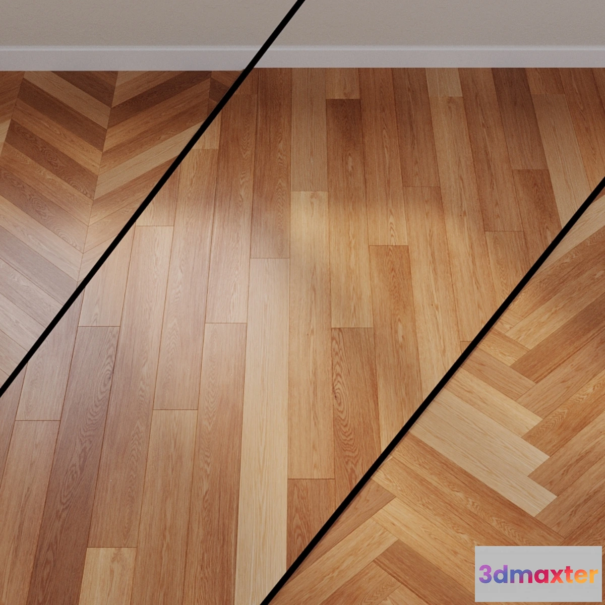 1432504 - Solid wood parketoff classic Select Oak 3D Max