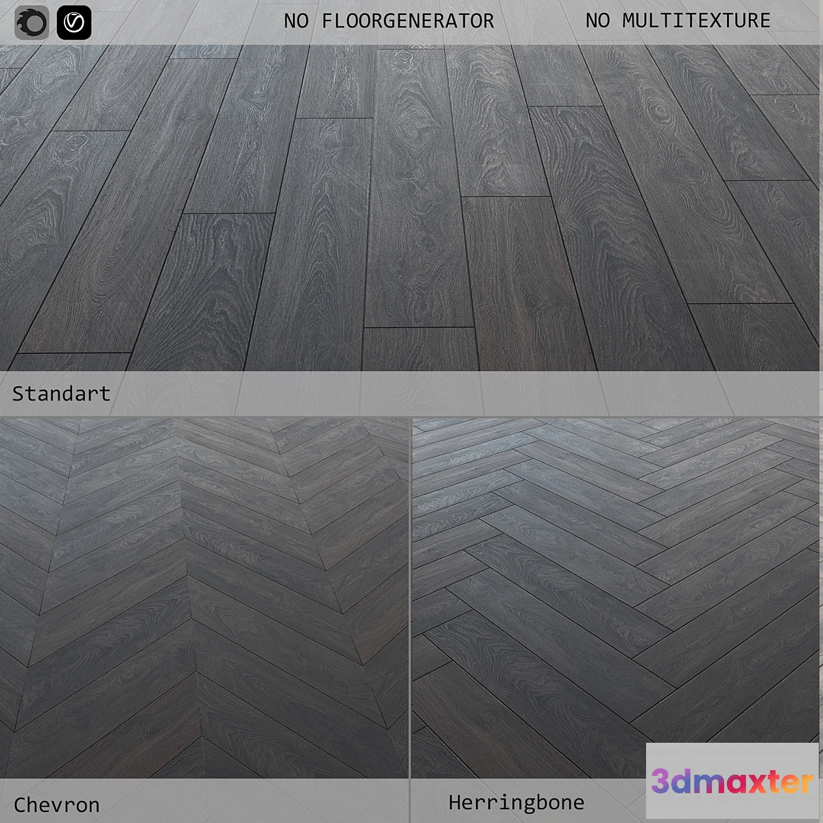 1445658 - Floor laminate 56 8632 Colonial Oak 3D Max