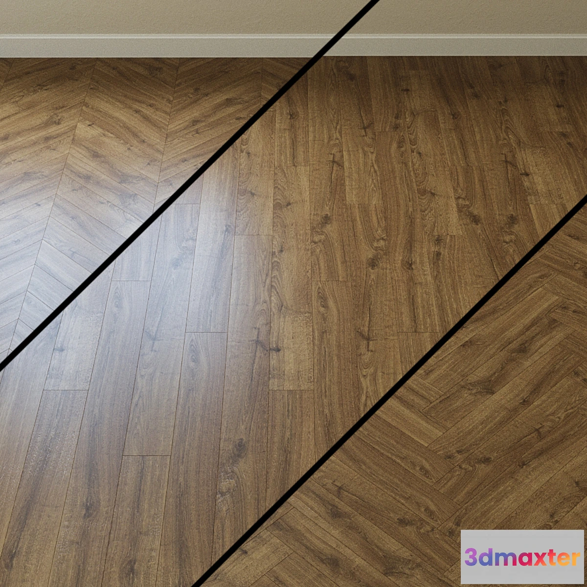 1452984 - Laminate Pergo OAK PLAT BROWN 3D Max