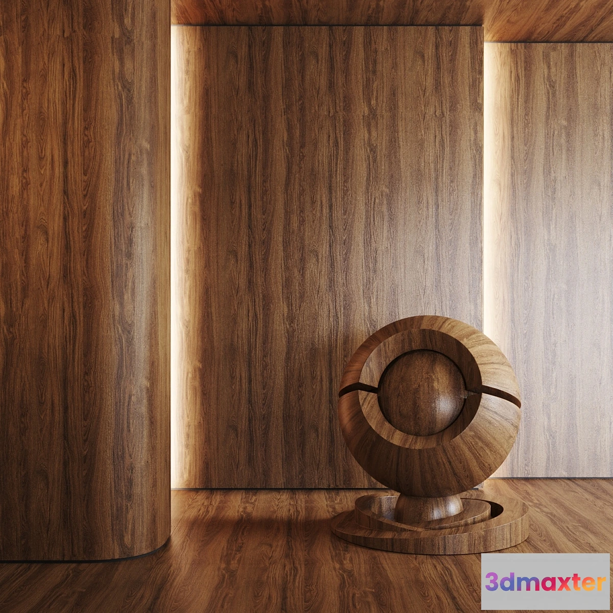 1465152 - Material wood Egger Oak Charleston dark brown 3D Max