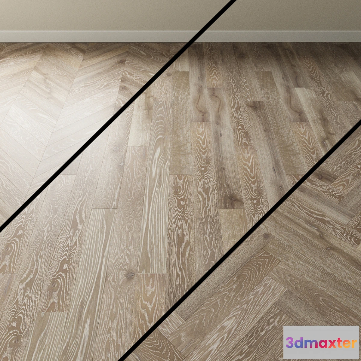 1466660 - Parquet oak Coswick. Inspire GRAY CASHMERE gray 3D Max