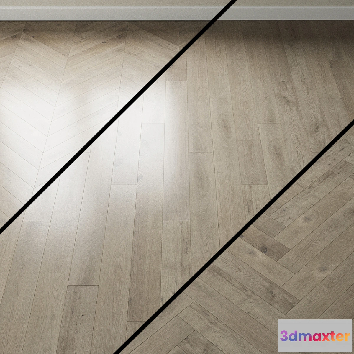 1467290 - Parquet oak Coswick. Inspire GRAY VELVET 3D Max