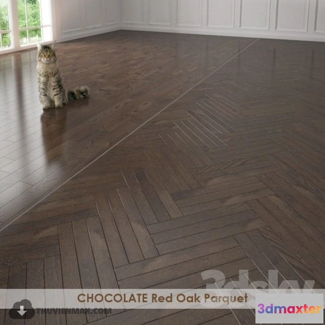 1548473 - CHOCOLATE Red Oak Parquet 3D Max
