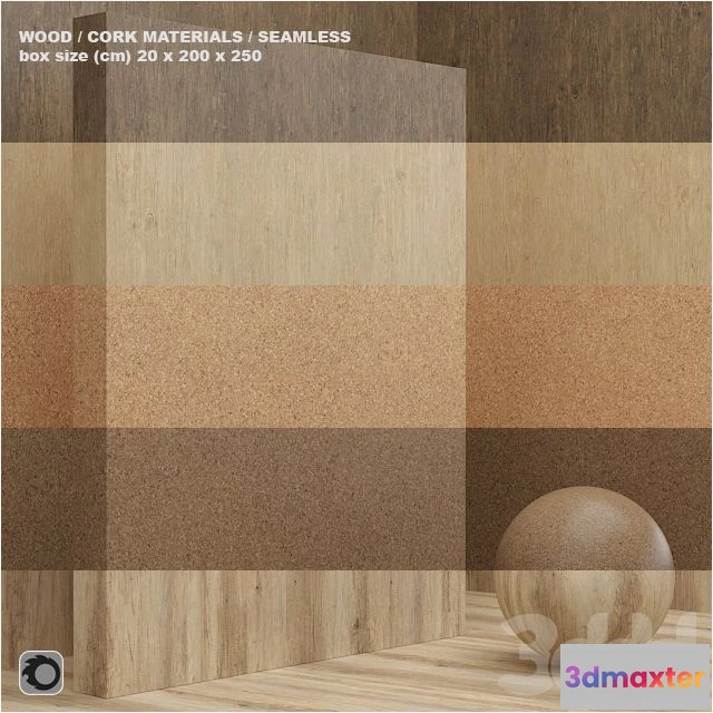1559605 - Material wood cork (seamless) - set 12 3D Max