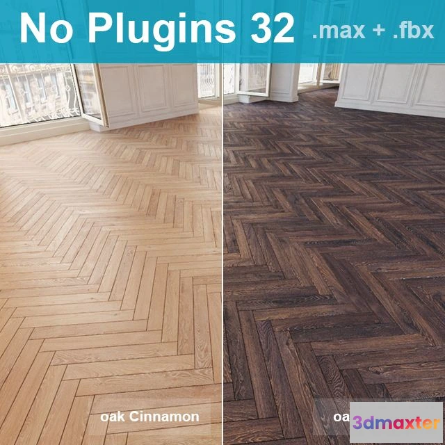 1560224 - Herringbone parquet 32 3D Max