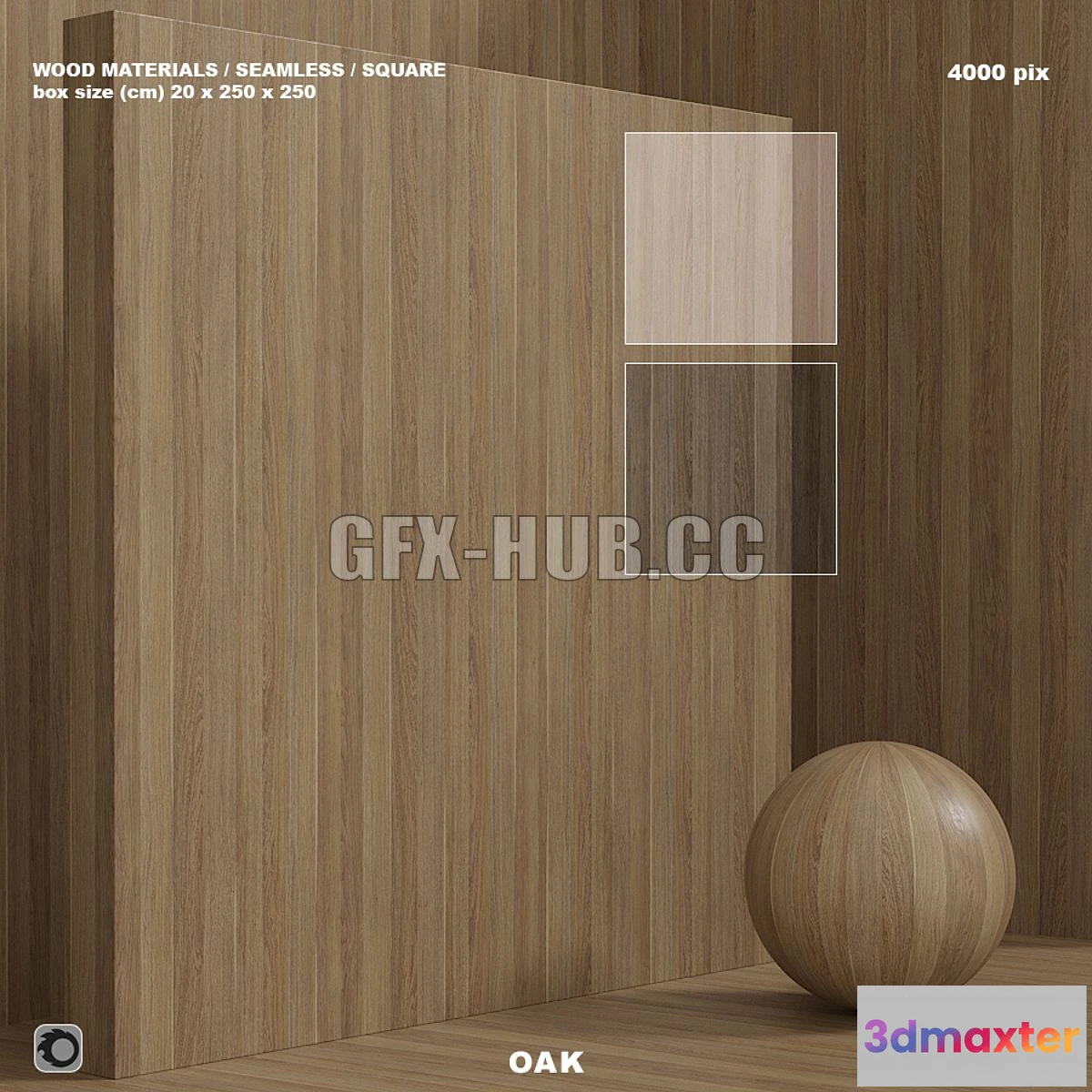 1564522 - Wood oak material (seamless) - set 87 3D Max