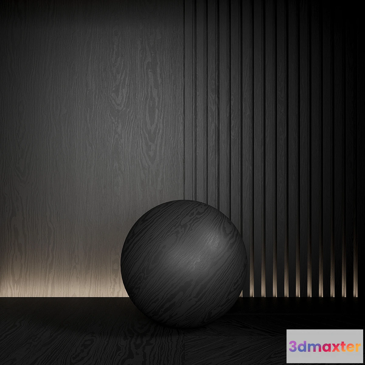 619277 - Wood material is seamless. Dark ebony.