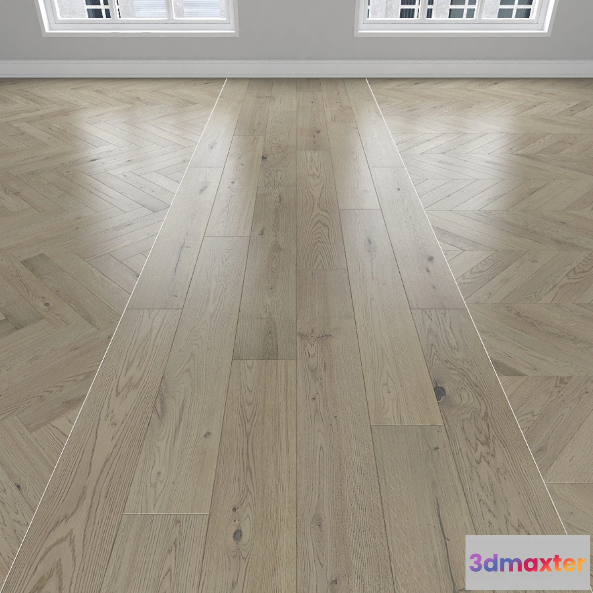 619445 - Parquet Oak 3 types herringbone linear chevron