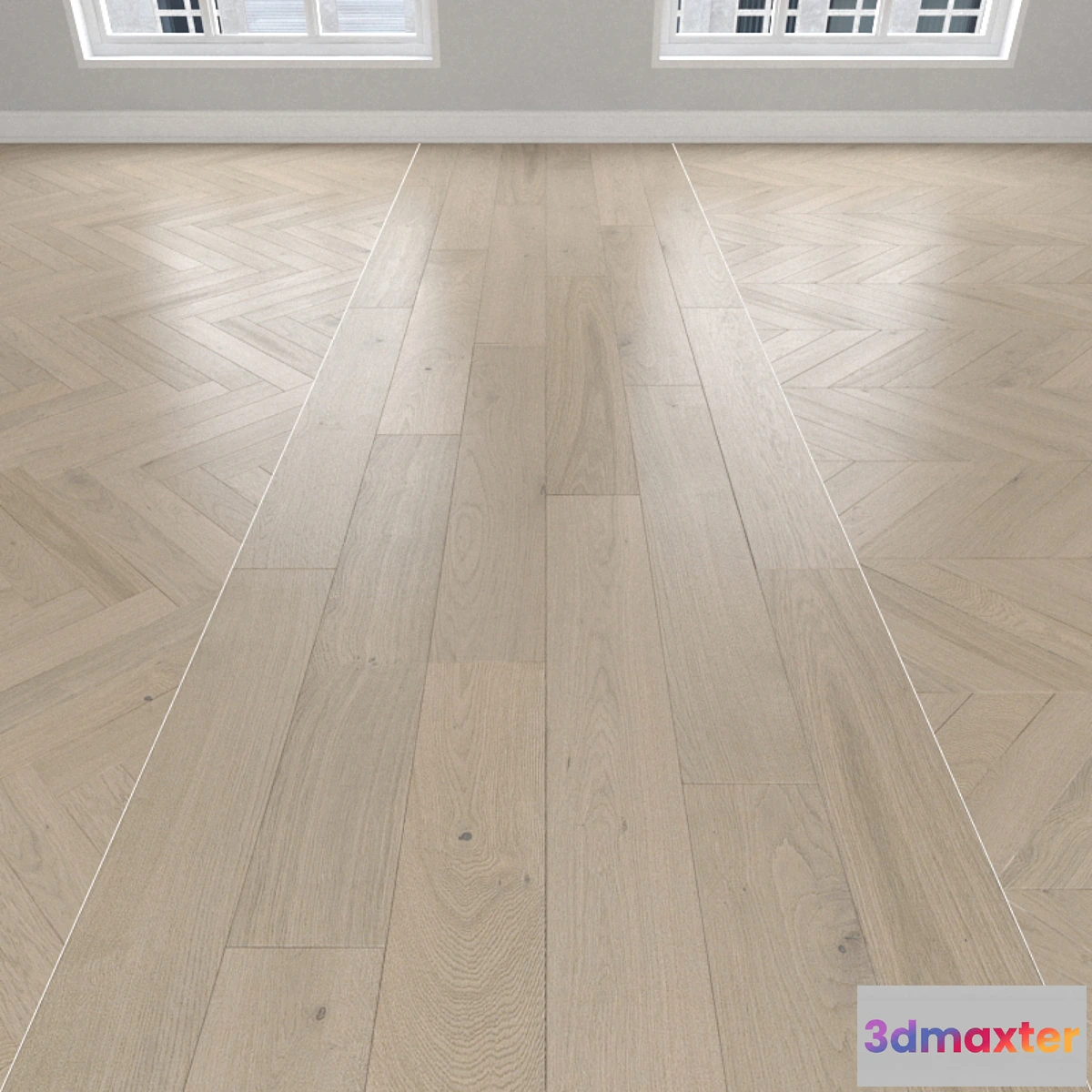 656765 - Parquet Oak sand 3 species herringbone linear chevron.