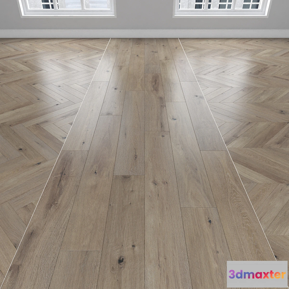 753259 - Parquet Oak 3 types herringbone linear chevron. - No.6