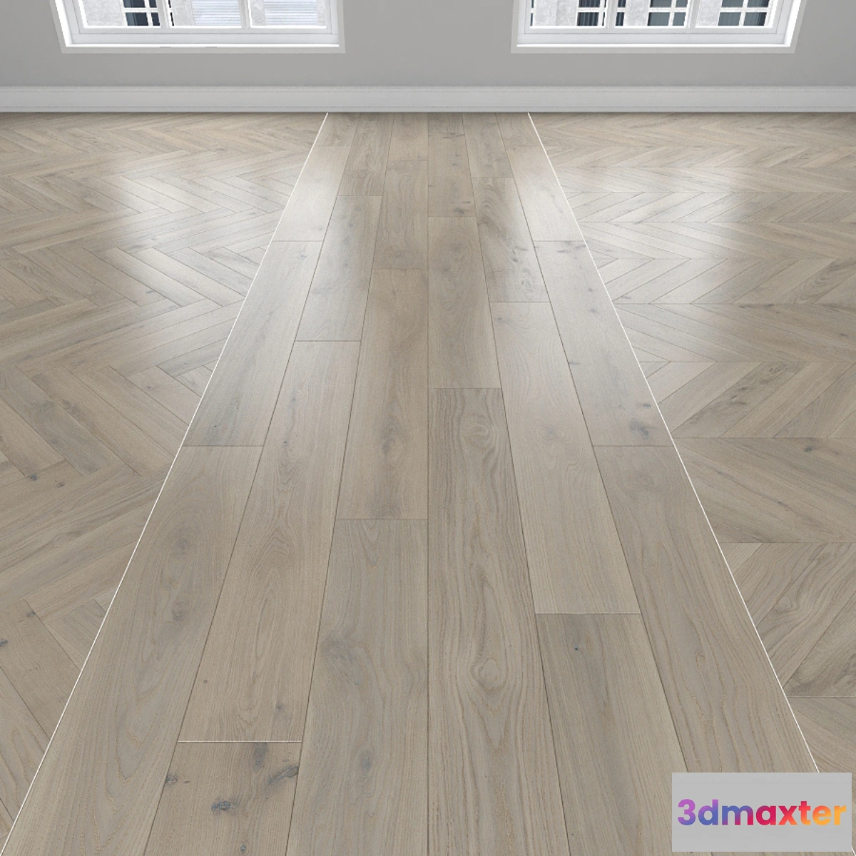 753261 - Parquet Oak 3 types herringbone linear chevron. - No.7
