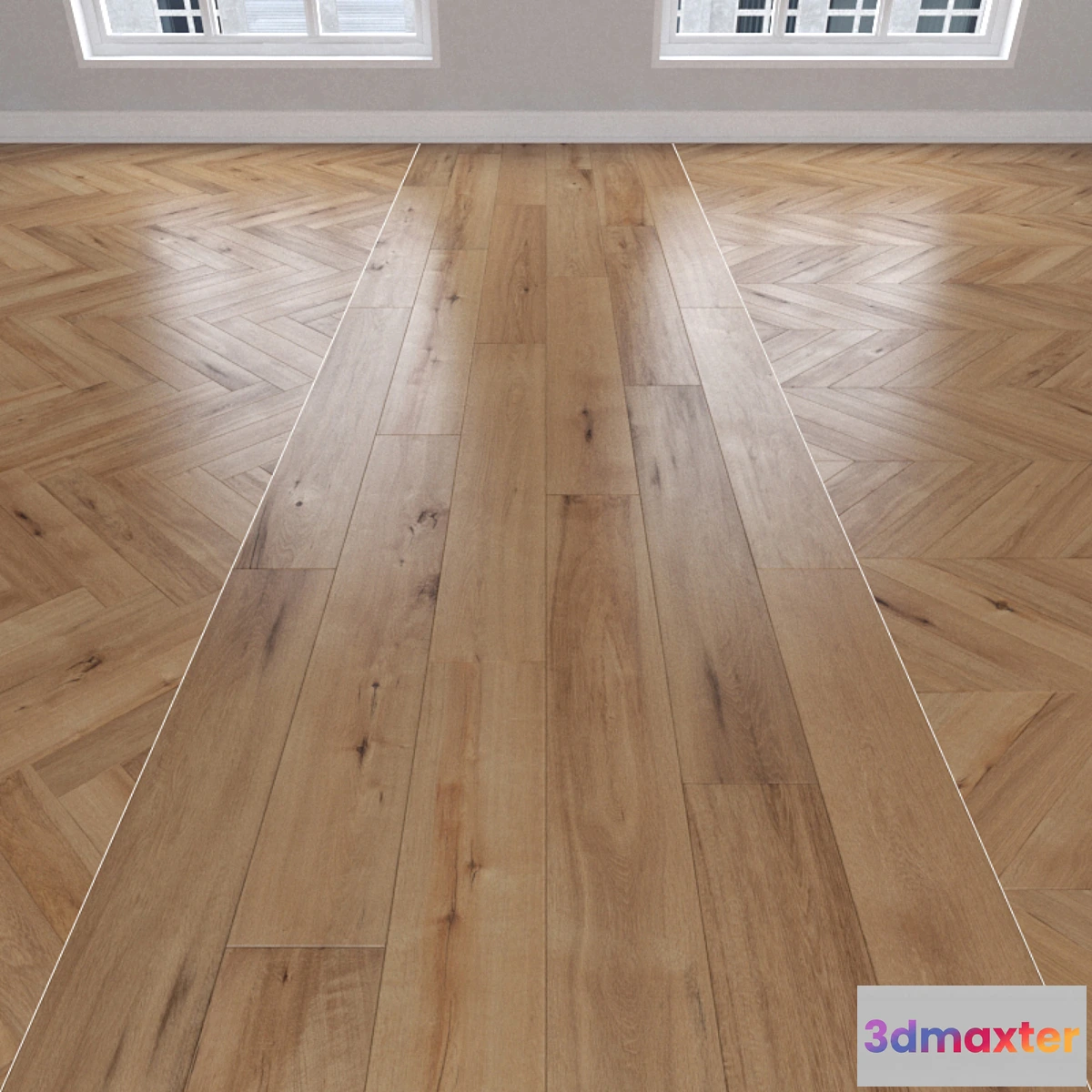 818934 - Parquet Oak 3 types herringbone linear chevron. - No.10